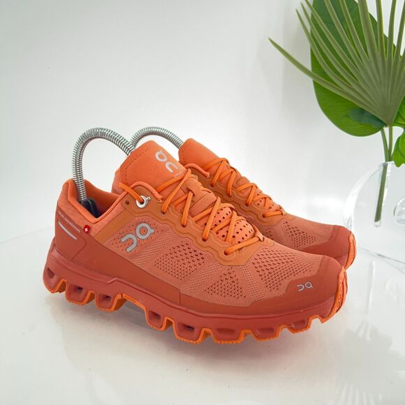 On Running Shoes - On Cloud Cloudventure Trail Hiking Running Shoes Womens Size 7 Sandstone Orange